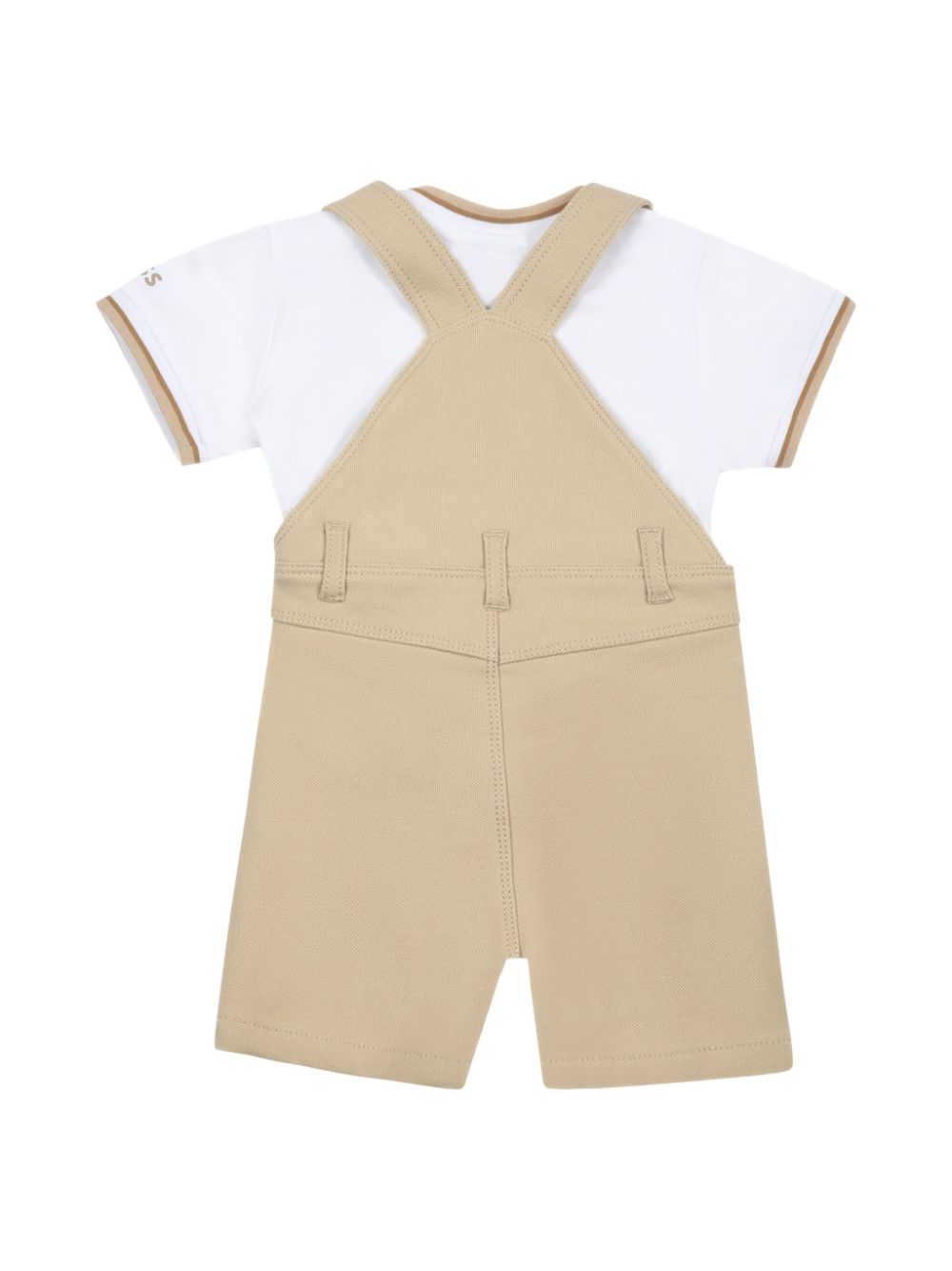 BOSS Kidswear T-shirt and dungarees set - Beige