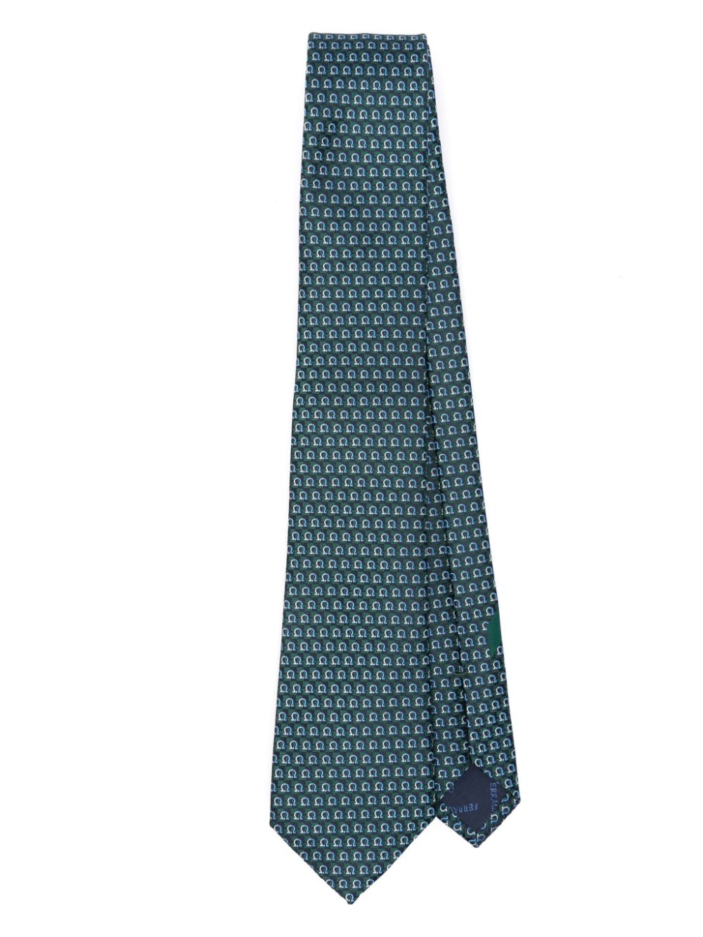 Gancini-jacquard tie