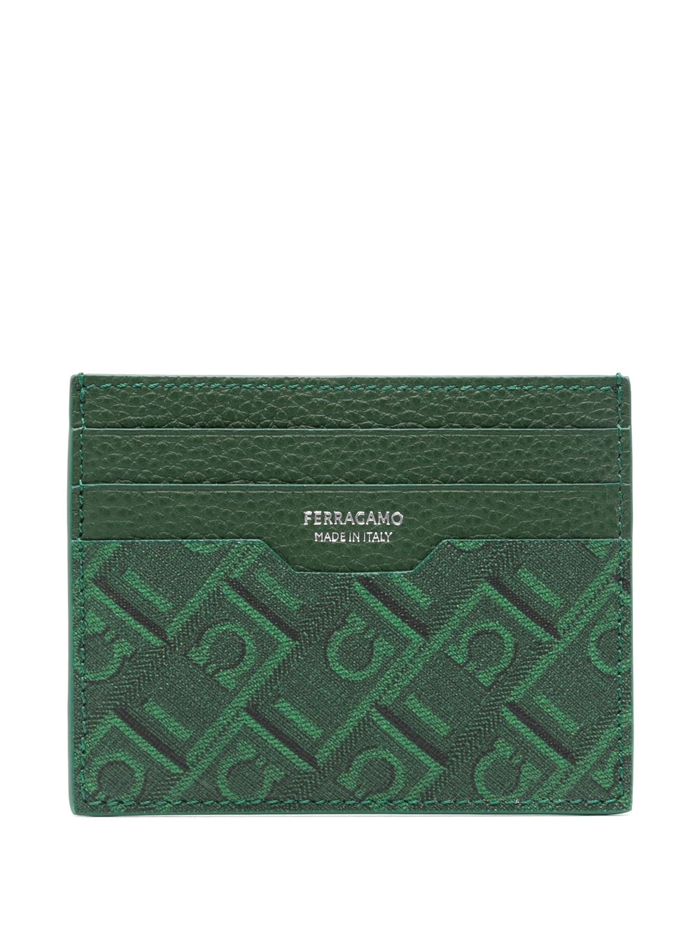 Gancini-motif card holder