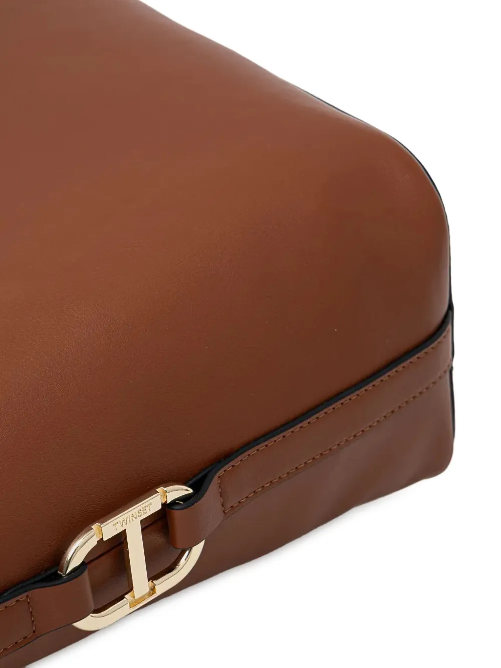 TWINSET Heuptas met logoplakkaat Bruin