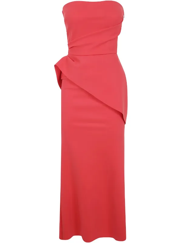 chiara boni red dress Chiara Boni La Petite Robe Taro Gown