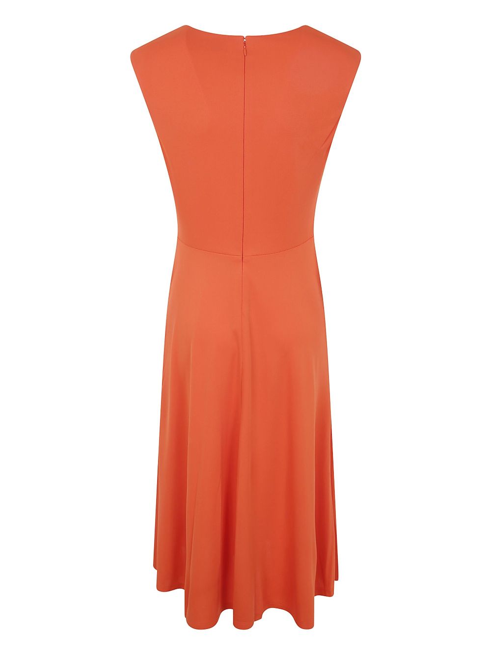 Lauren Ralph Lauren twist-detail midi dress - Oranje