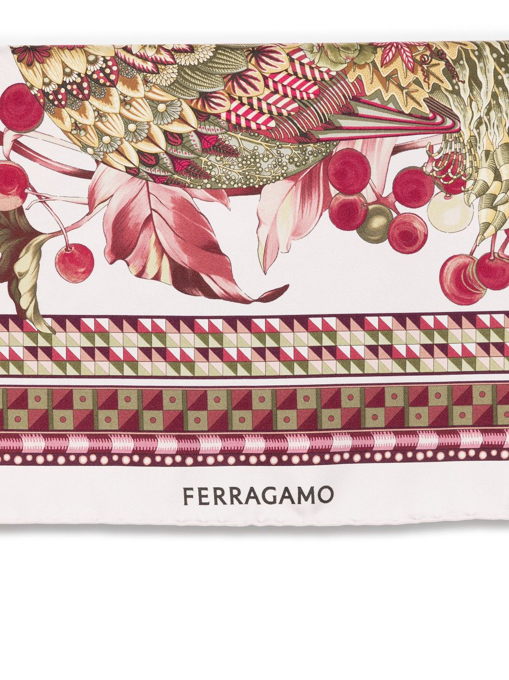 Ferragamo Zijden sjaal - Roze