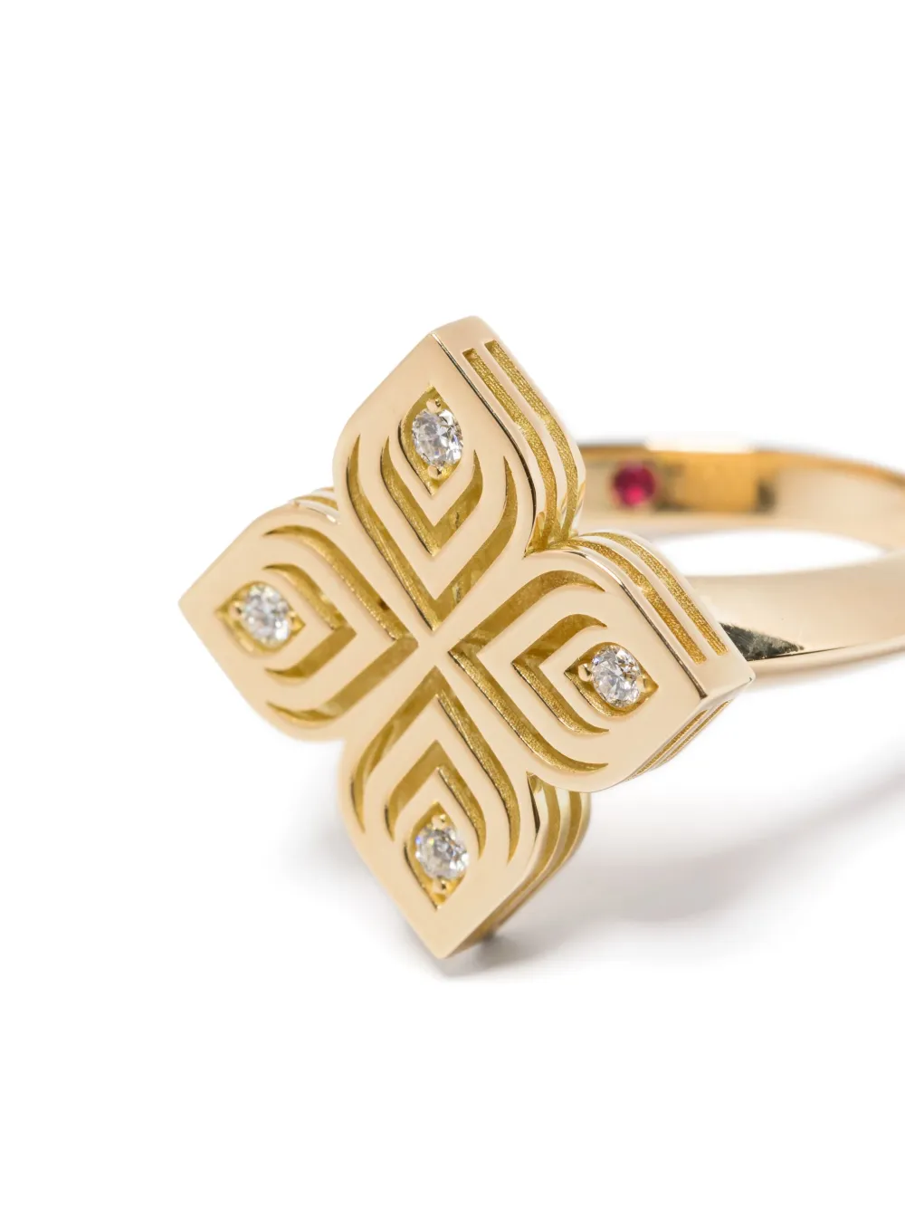 18K黄金钻石戒指