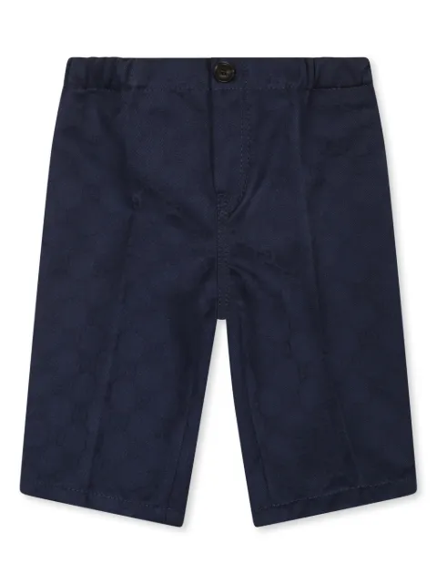 Gucci Kids Web-detail cotton trousers 