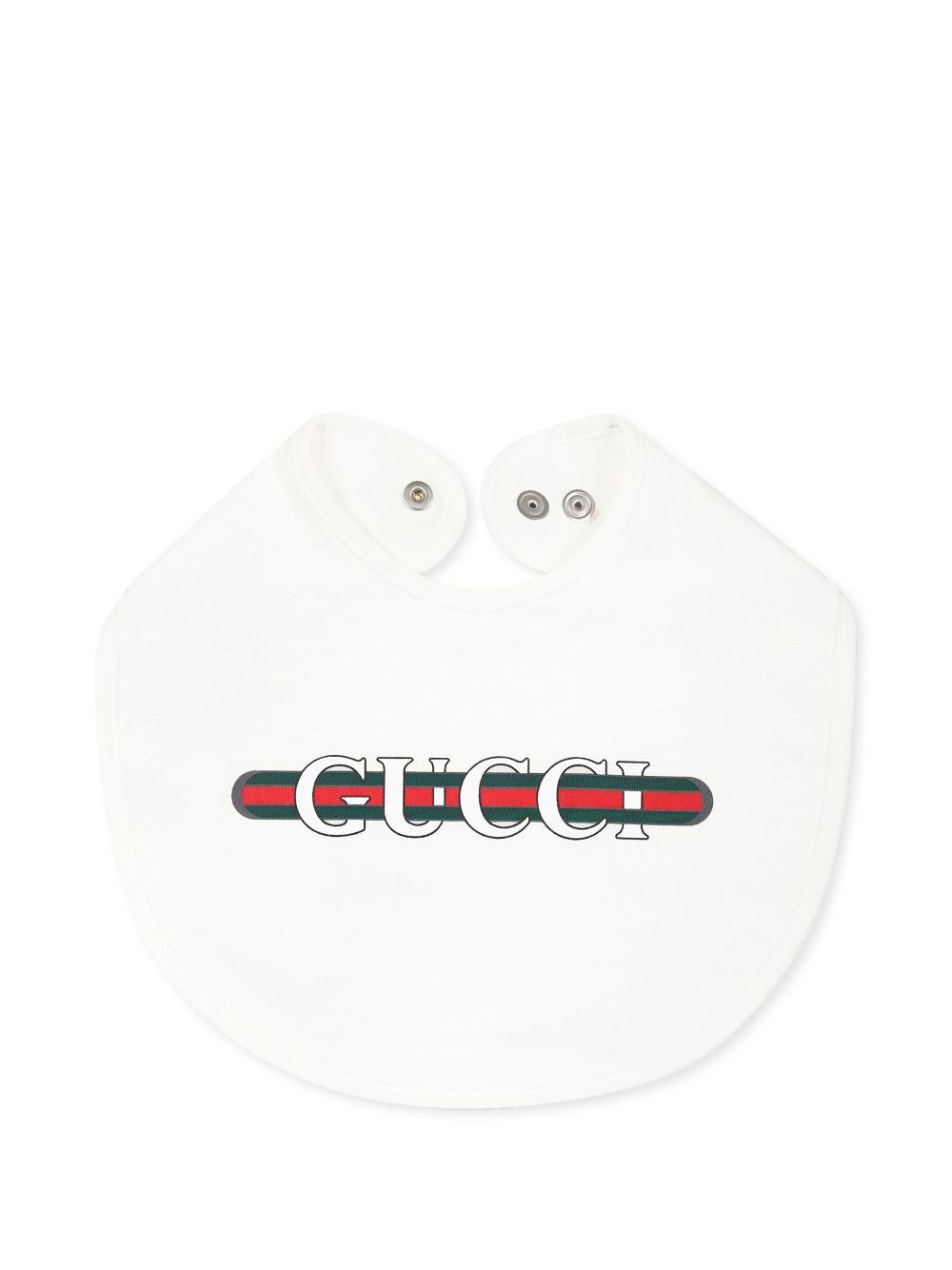 Gucci Kids Web-print logo bib - White