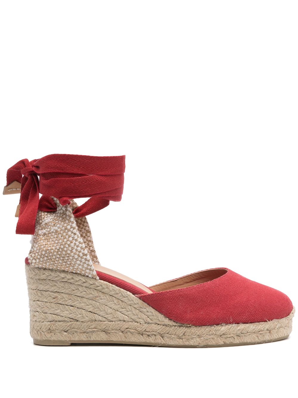 Castañer 70 mm Carina espadrilles Rood