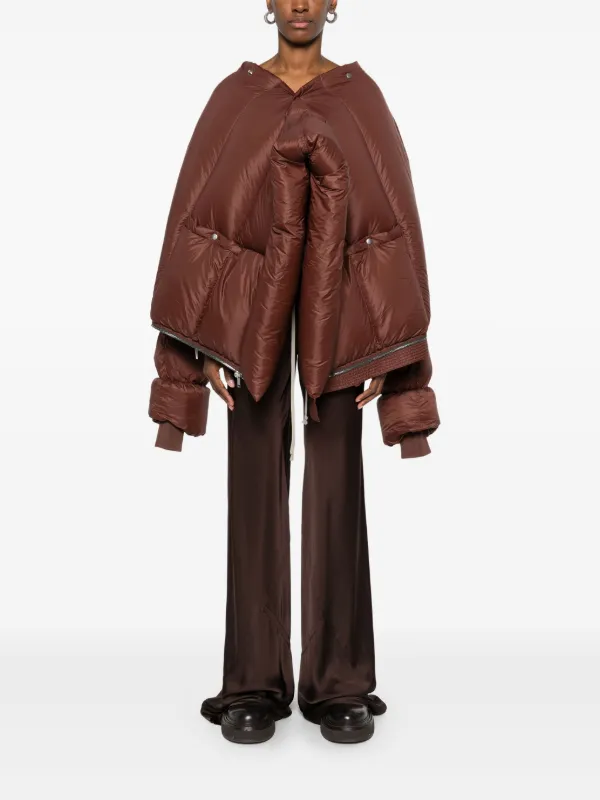 【関税込み】Rick Owens ブラウン Turtle ダウンコート Rick Owens Turtle コート | ブラウン | FARFETCH JP