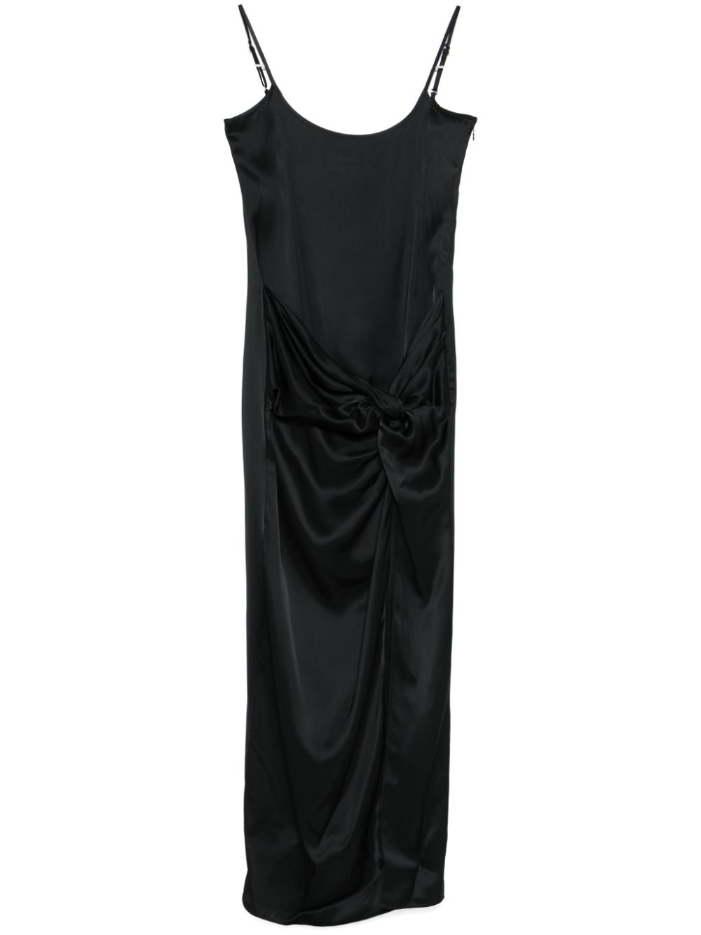 satin maxi dress