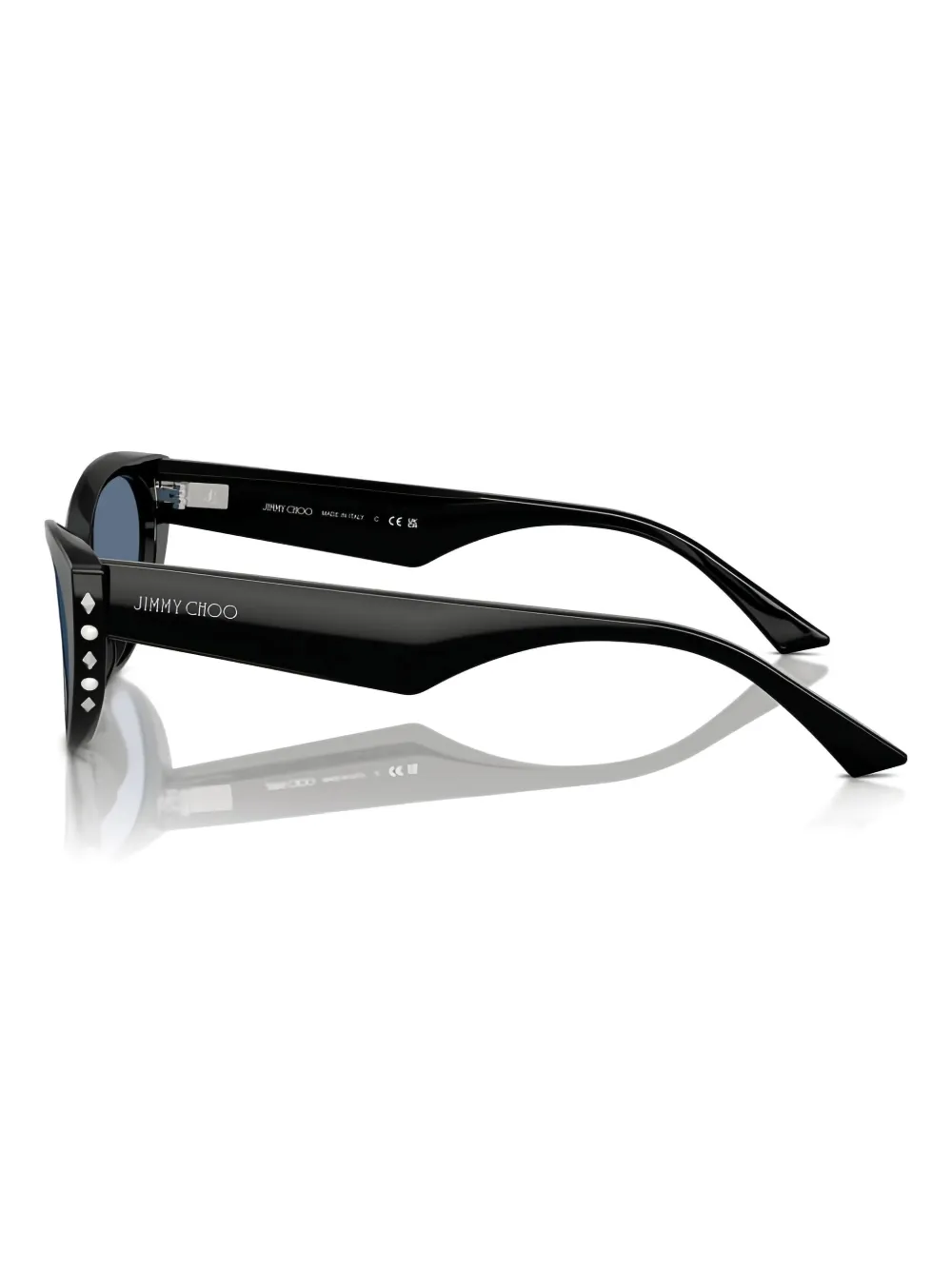 Jimmy Choo Eyewear cat-eye embellished sunglasses 501780 BLACK