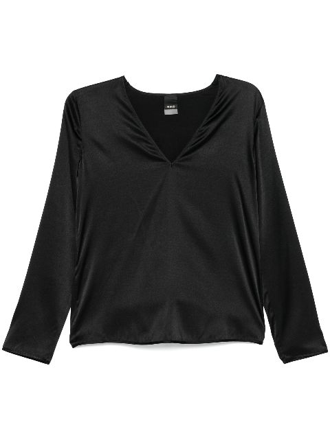 PINKO blouse à lien de resserrage