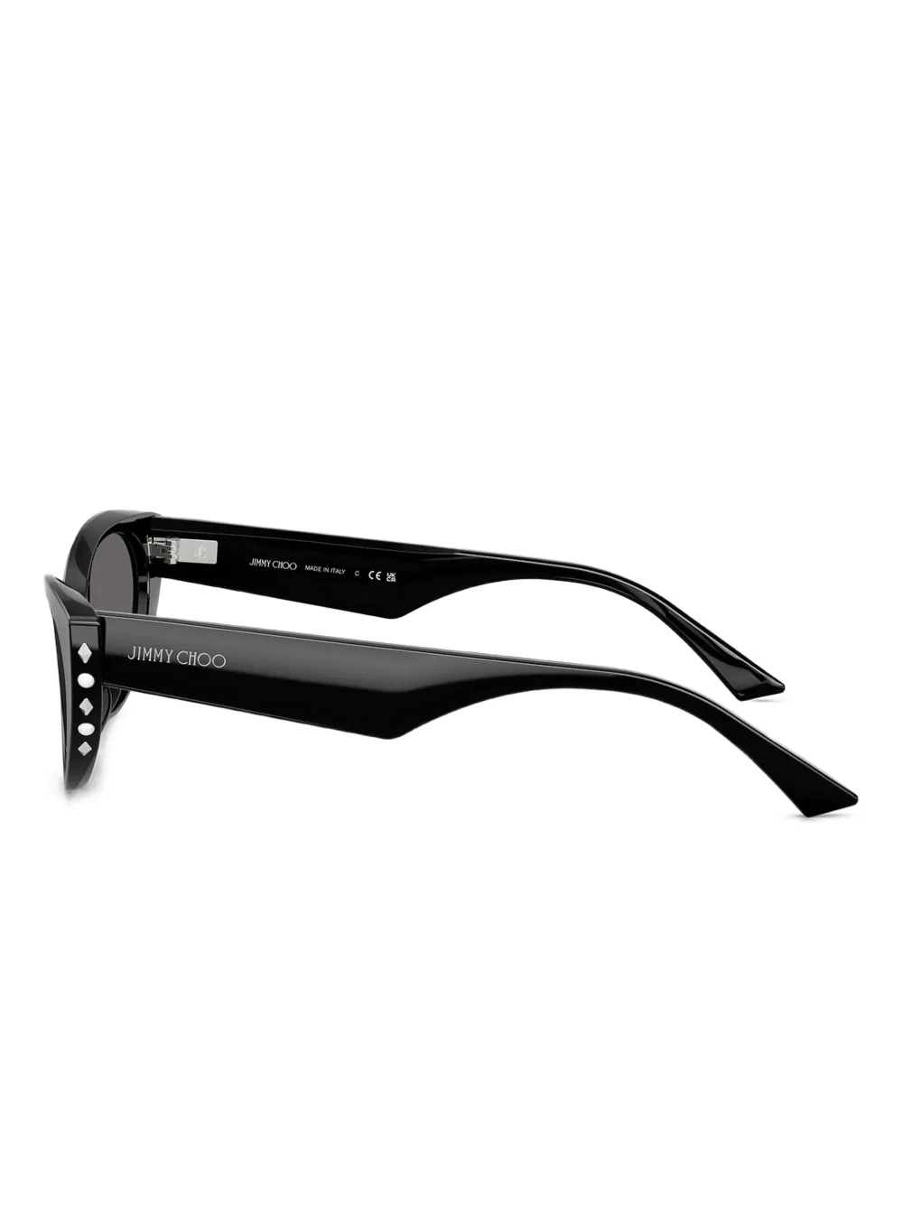 Jimmy Choo Eyewear Zonnebril met cat-eye montuur Zwart