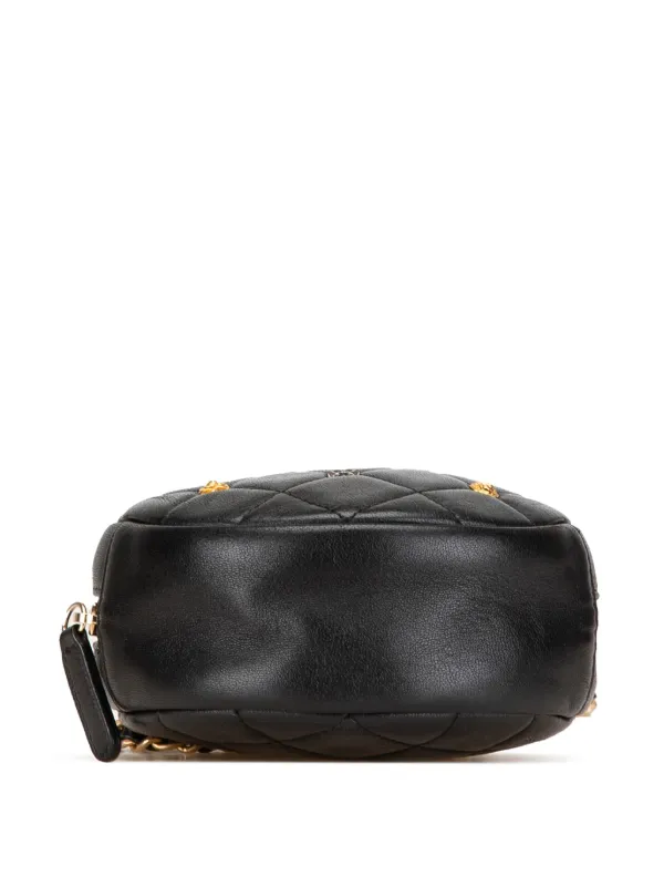 CHANEL 黒 クリア キルティング ショルダー パーティーバッグ CHANEL 黒 クリア キルティング ショルダー パーティーバッグ
