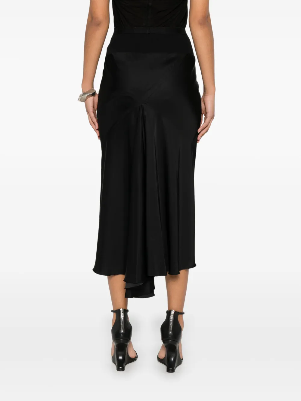 Rick Owens Midi-rok Zwart
