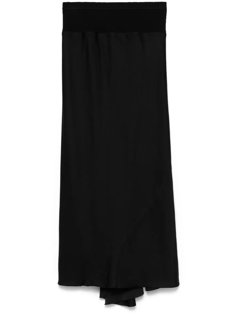 Rick Owens falda midi al bies | negro | Image 1