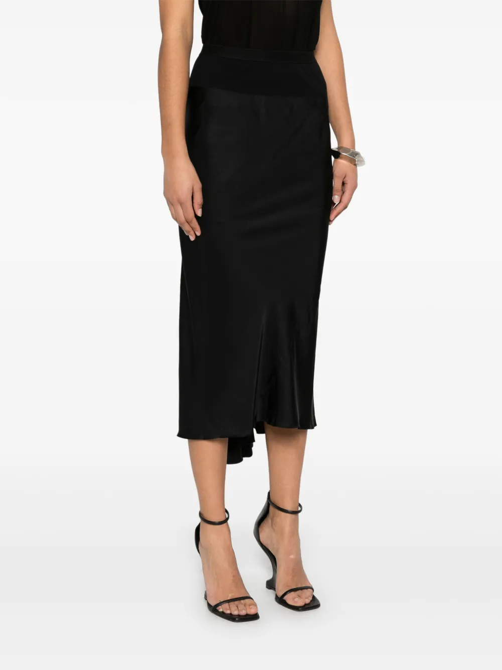 Rick Owens Midi-rok Zwart