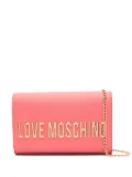 Love Moschino logo-lettering clutch bag - Pink