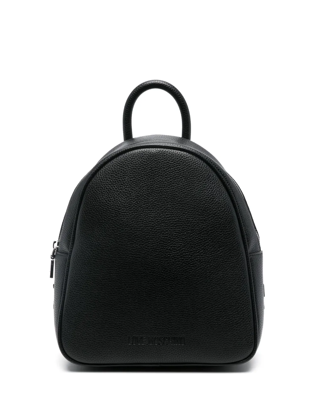 Love Moschino Logo Lettering Backpack In Black