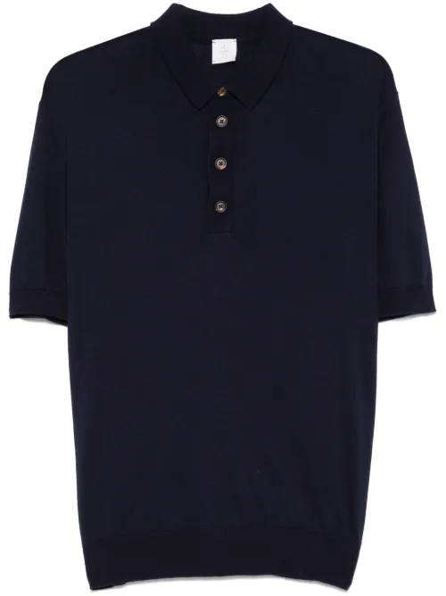 Eleventy polo en maille - Bleu - Eleventy - Modalova