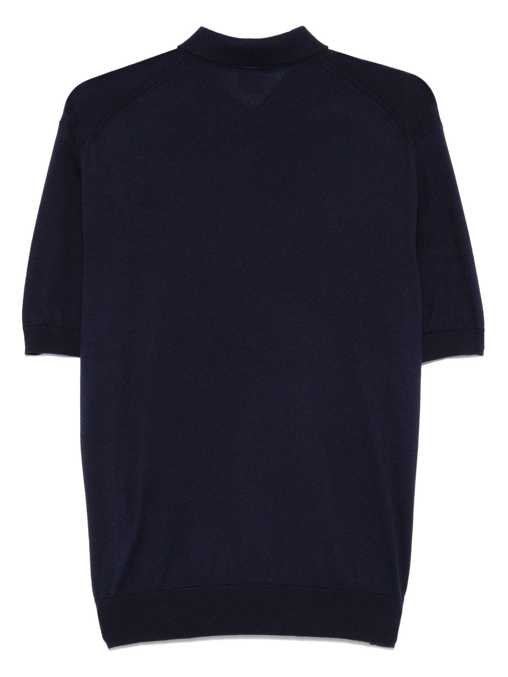 Eleventy Gebreid poloshirt - Blauw