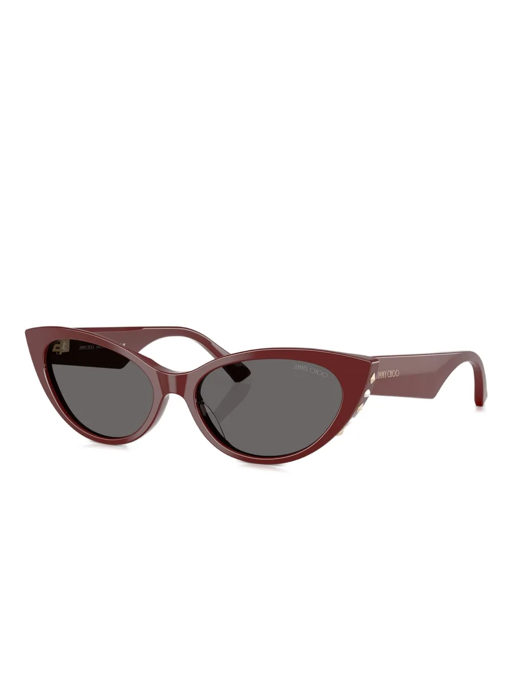 Jimmy Choo Eyewear Zonnebril met cat-eye montuur en studs - Rood
