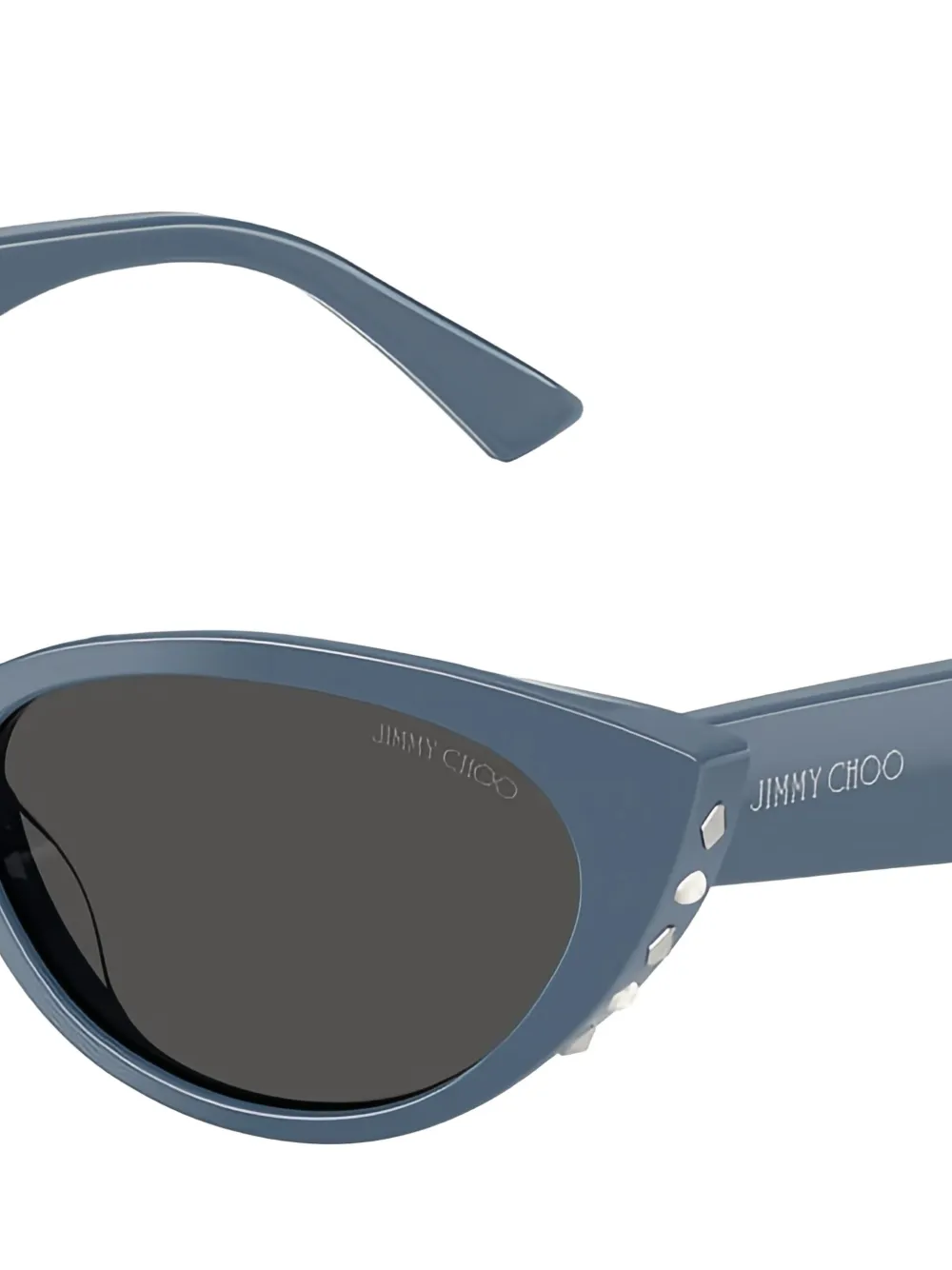 Jimmy Choo Eyewear Zonnebril met cat-eye montuur - Blauw