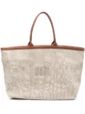 Eleventy interwoven tote bag - Neutrals