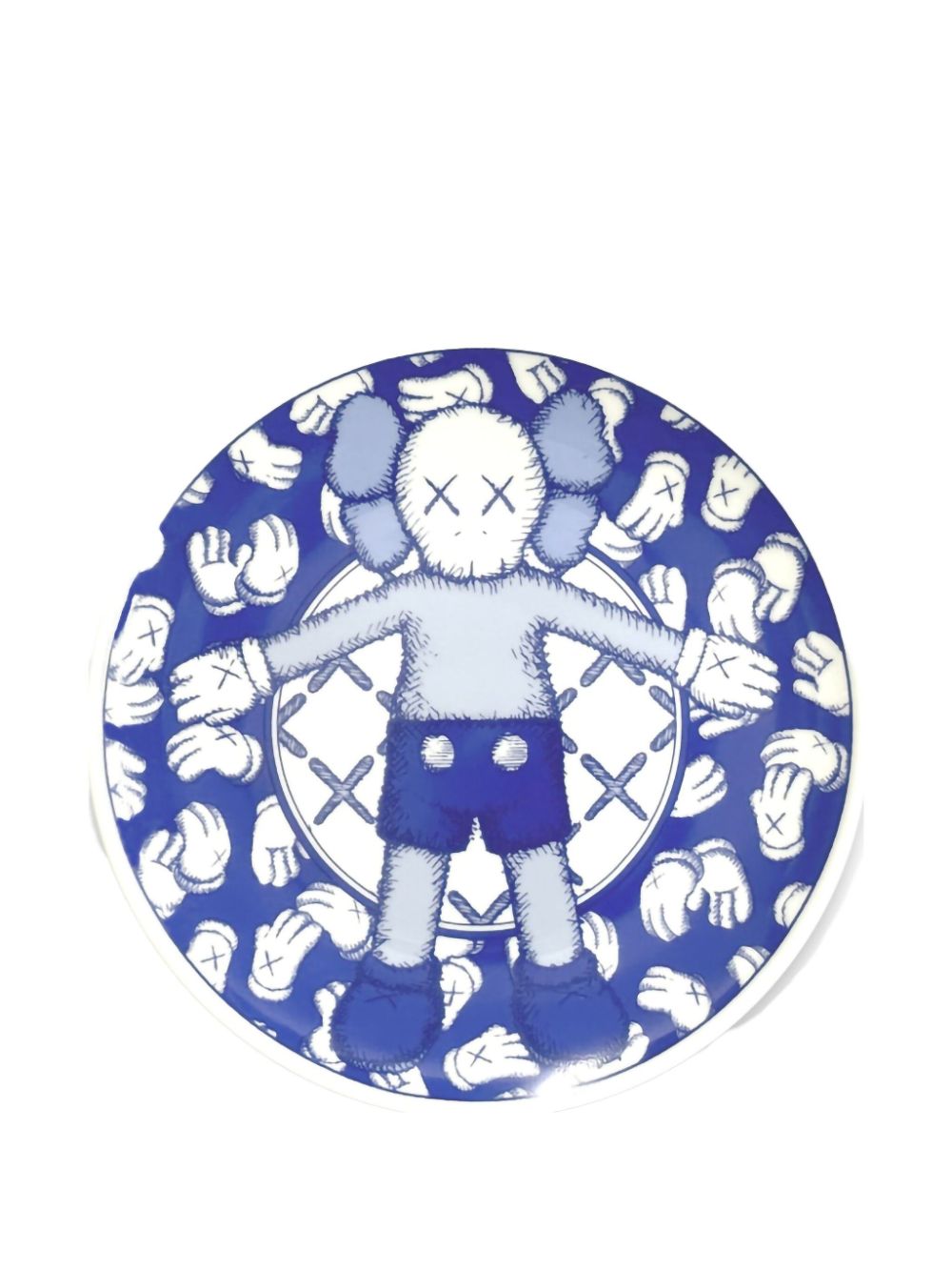 KAWS Holiday Taipei ceramic plates (set of four) - Blauw