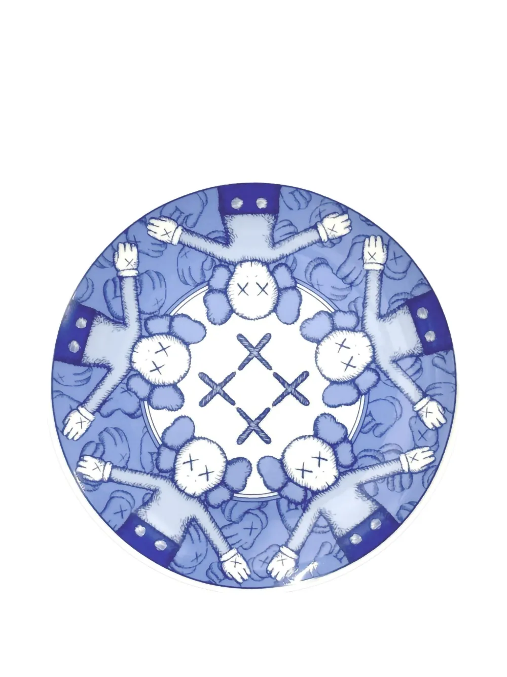 Kaws Holiday Taipei Ceramic Plates (set Of Four) In Blau