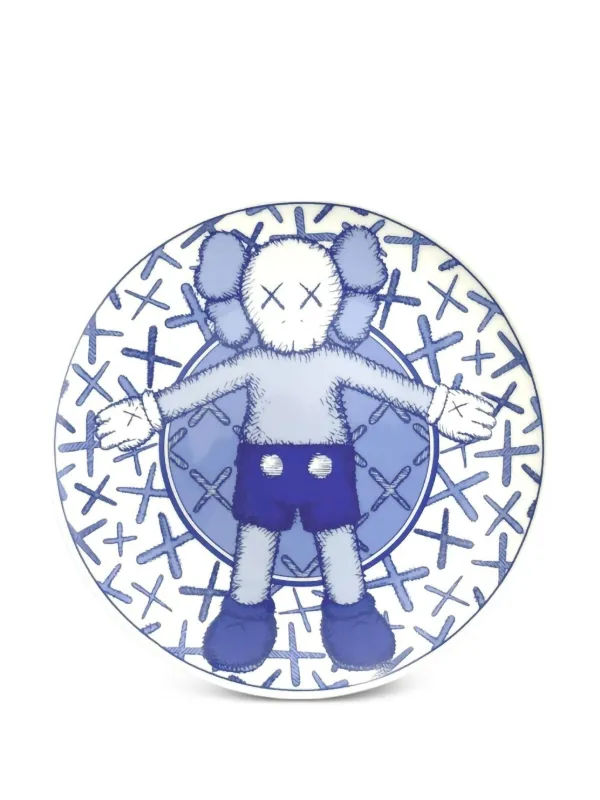 KAWS Holiday Taipei Ceramic Plates (set Of four) | Blue | FARFETCH