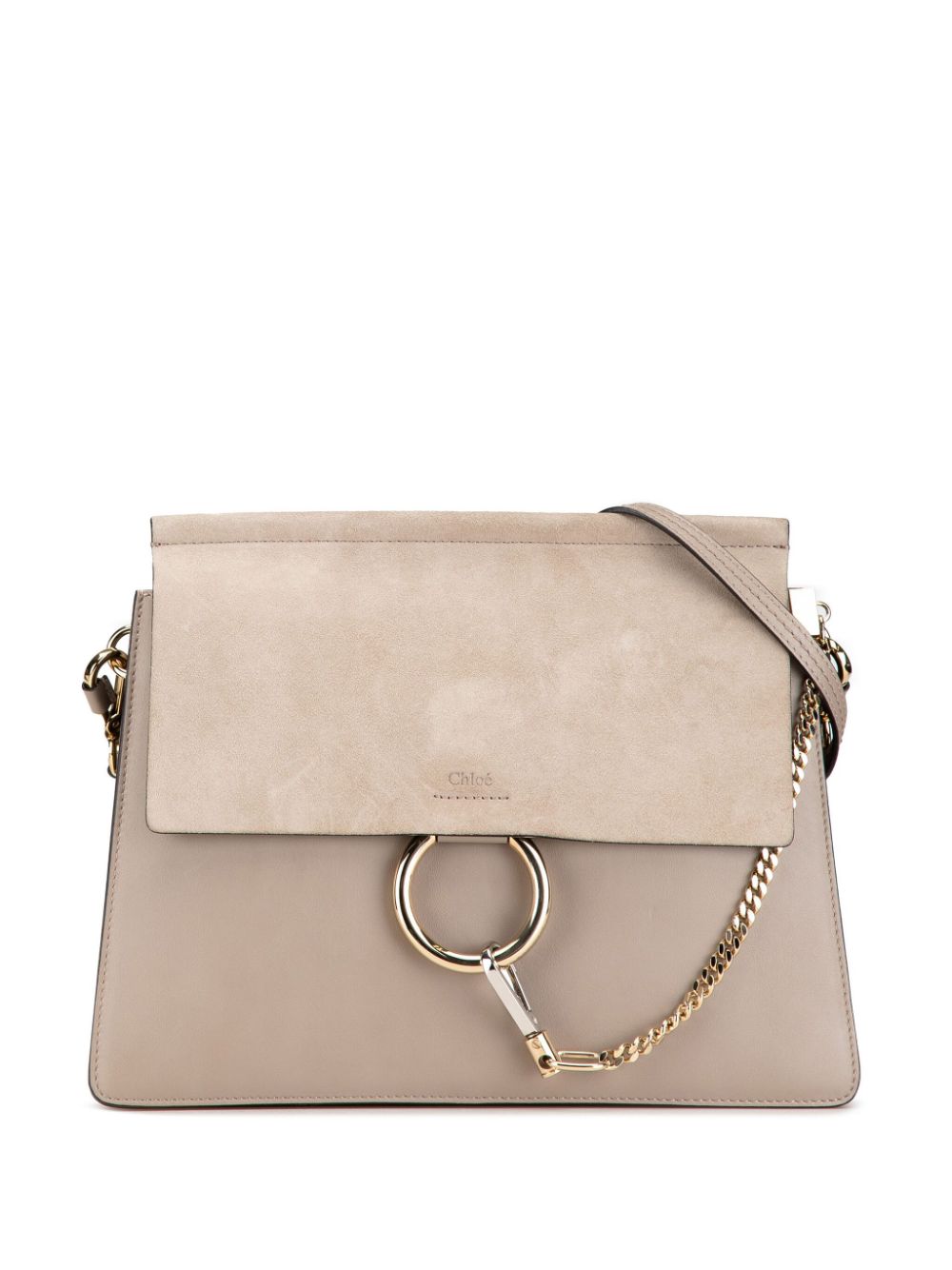 2018 Medium Calfskin and Suede Faye crossbody bag