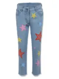 Stella McCartney Kids star-patch jeans - Blue