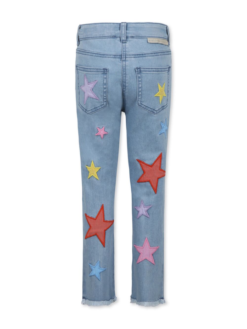 Stella McCartney Kids star-patch jeans - Blue