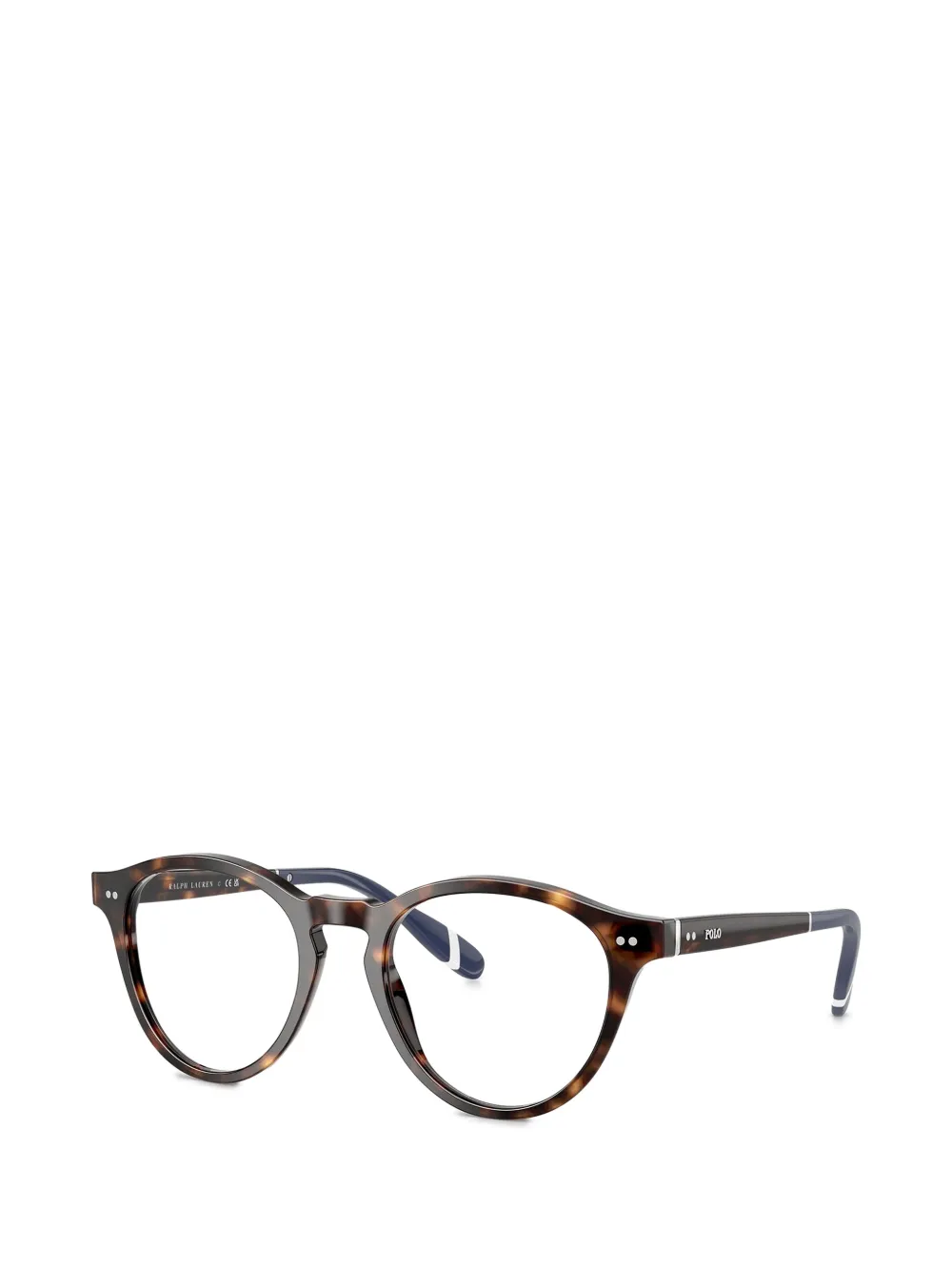 POLO RALPH LAUREN EYEWEAR Bril met rond montuur Bruin