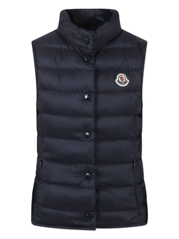 MONCLER LIANE GELTダウンベスト 12aネイビー Moncler Enfant Liane Gilet | Blue | FARFETCH