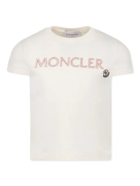 Moncler Enfant embroidered-logo T-shirt 