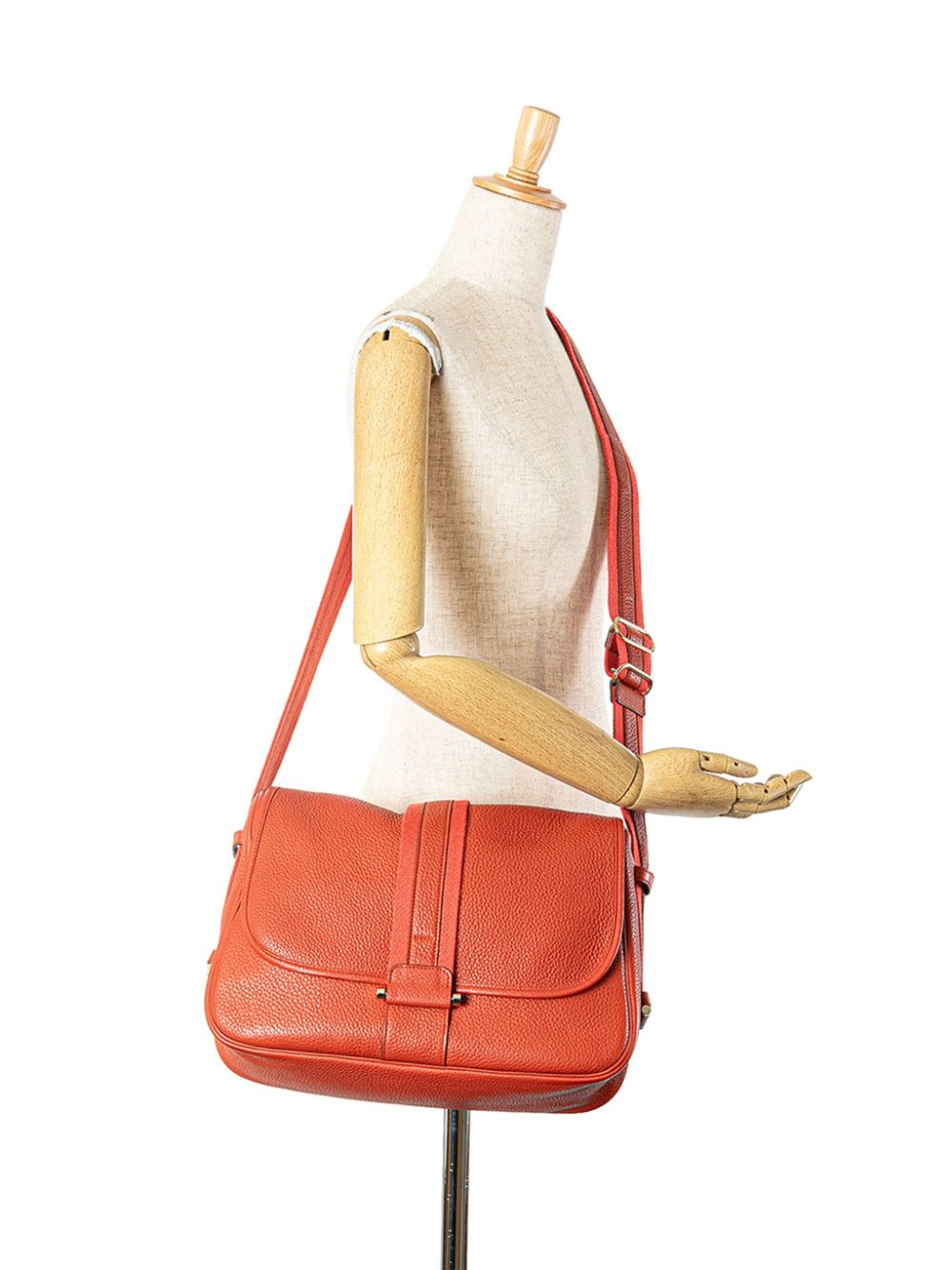 Hermès Pre-Owned 2013 Taurillon Clemence Bourlingue crossbodytas - Rood