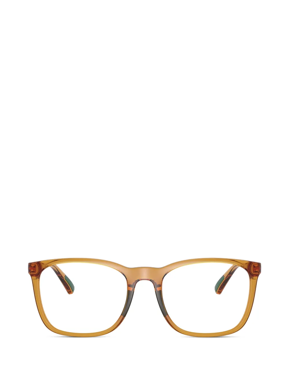 Polo Ralph Lauren - Armação de óculos retangular - homem - acetato - 52 - Marrom