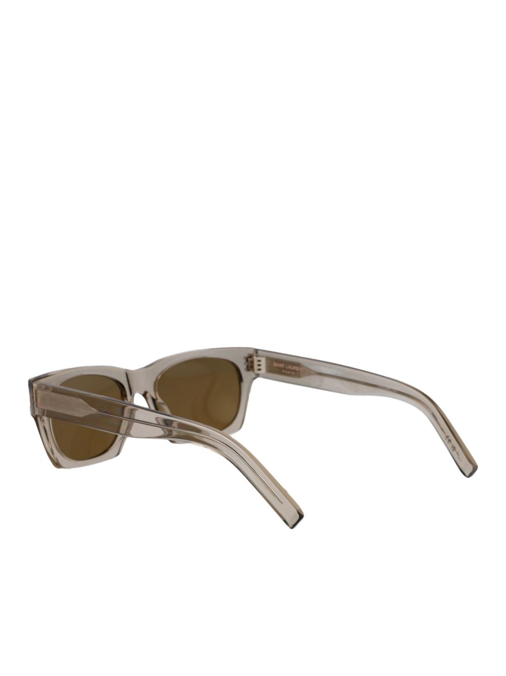 Saint Laurent Eyewear SL402 zonnebril met rechthoekig montuur - Beige