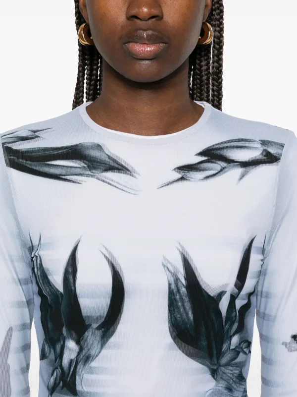 Jean Paul Gaultier The Flower Body Morphing Marinière T-shirt