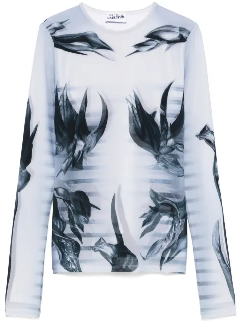 Jean Paul Gaultier The Flower Body Morphing Marinière T-shirt 