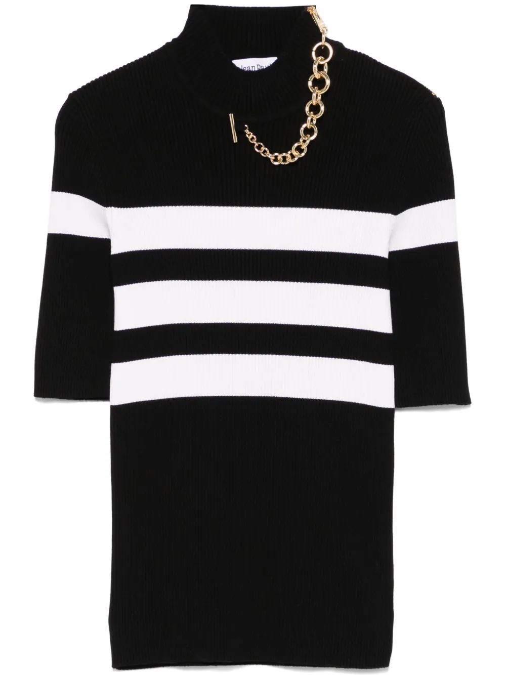 striped knitted T-shirt