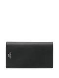 Emporio Armani logo-plaque Saffiano wallet - Black