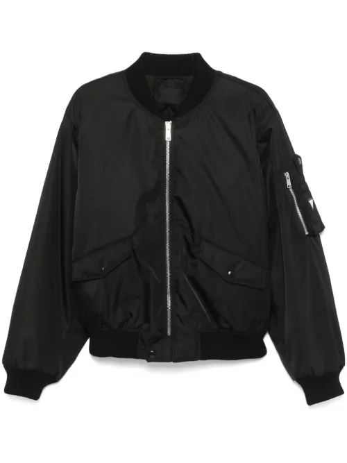 Veste bomber à patch logo - Prada - Modalova