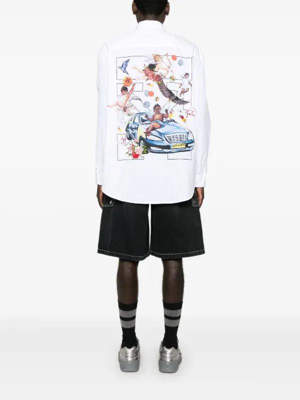 Off-White お洒落 Fresco Arrow コットン スウェットシャツ Off-White Fresco Arrow シャツ | ホワイト | FARFETCH JP