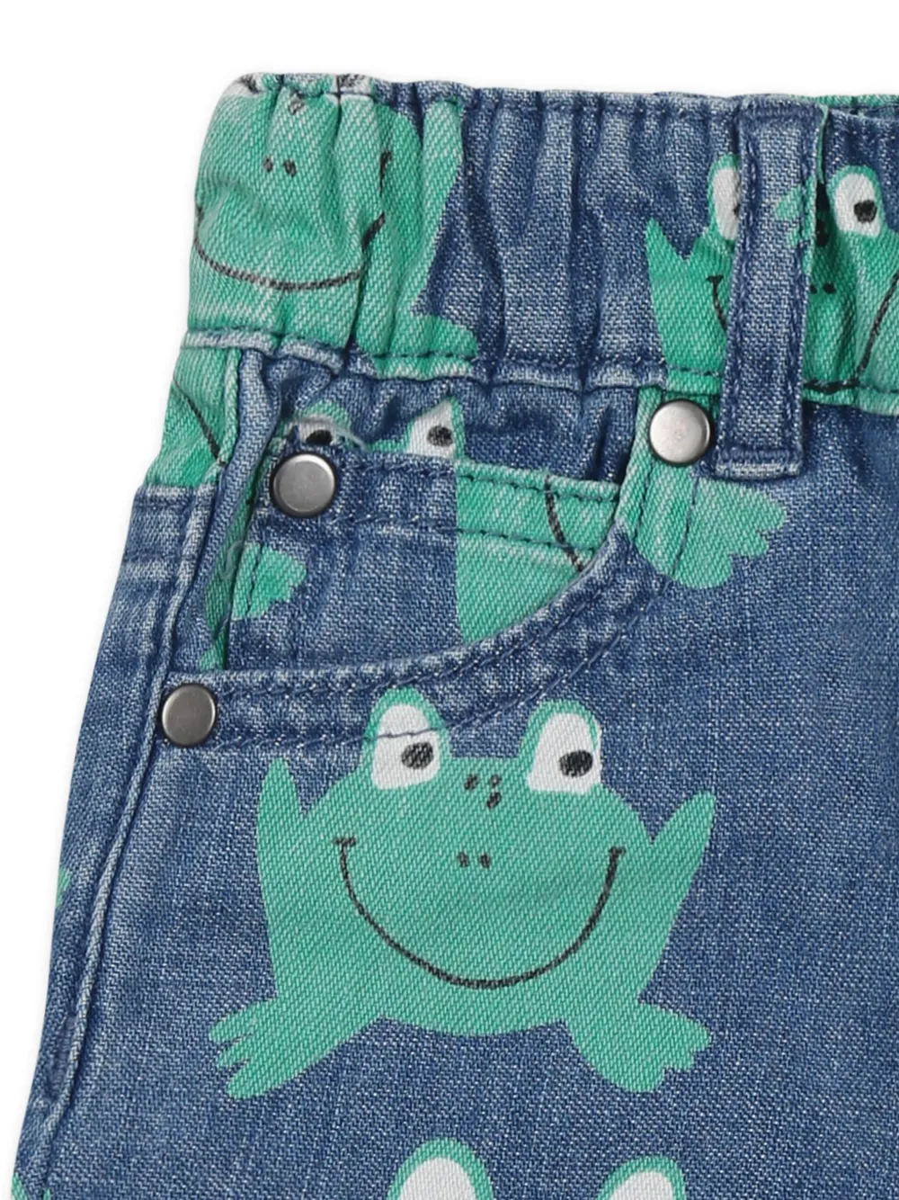 Stella McCartney Kids Shorts met grafische print Blauw