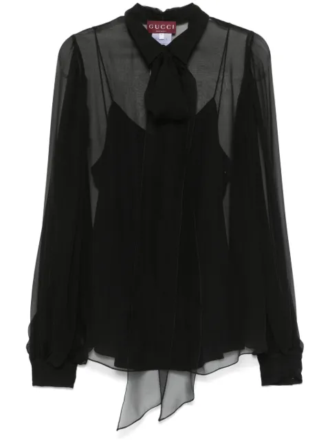 Gucci chiffon shirt