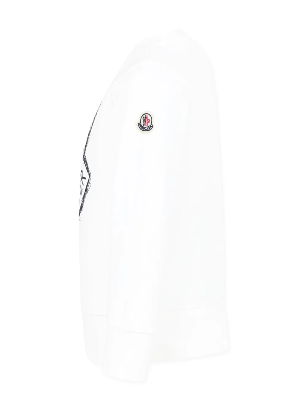 Moncler Enfant Sweater met logoprint Wit