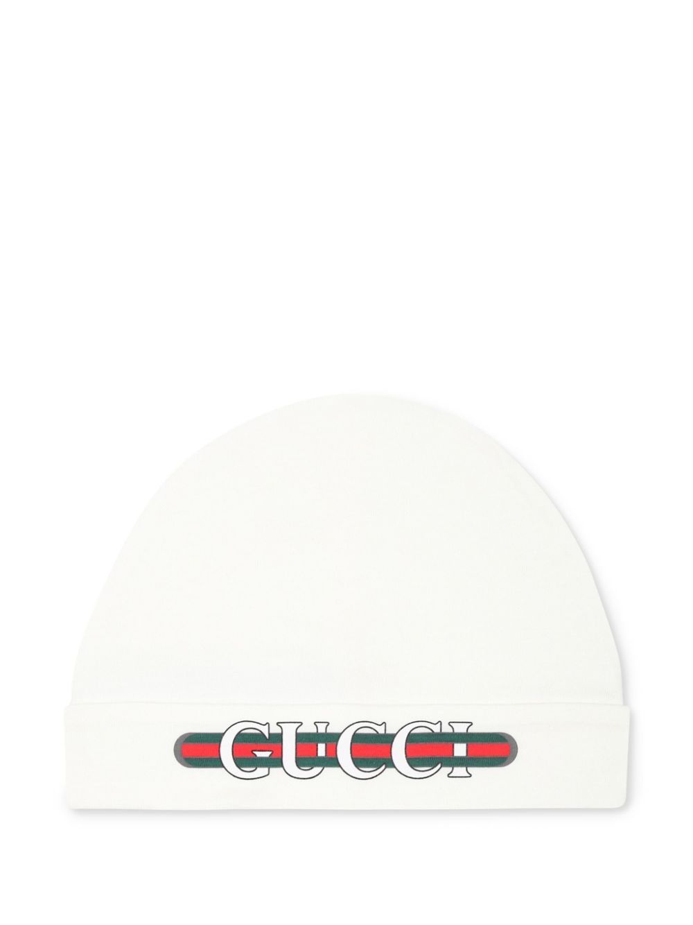 Gucci Kids logo-print beanie - White