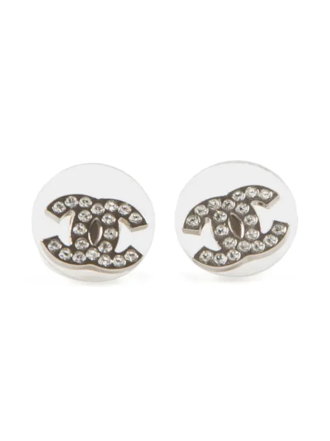 CHANEL Pre-Owned 2010s Interlocking CC stud earrings